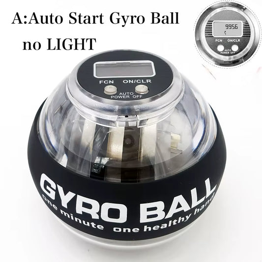 Auto Counter Gyro Ball Wrist Power Led Gyro Ball Wrist Power Ball for Forearm Gyro Wrist Exerciser Strengthen Arm Gym Workout